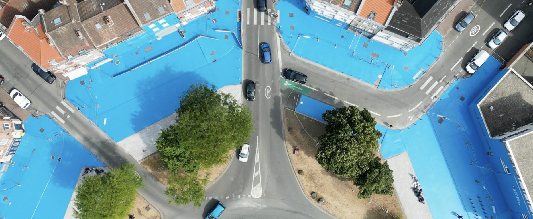 Fresque au sol à Lille