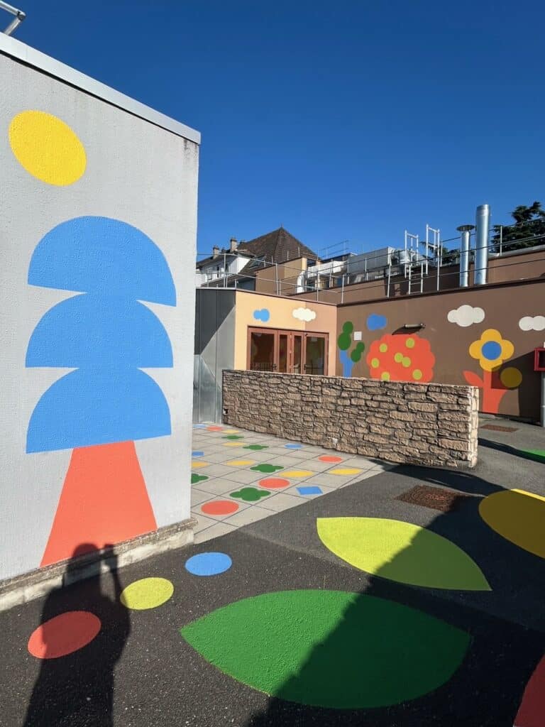 Fresque et design actif école maternelle