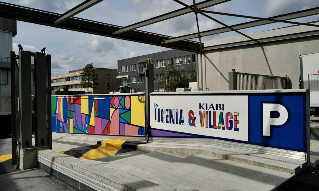 Fresque parking Kiabi