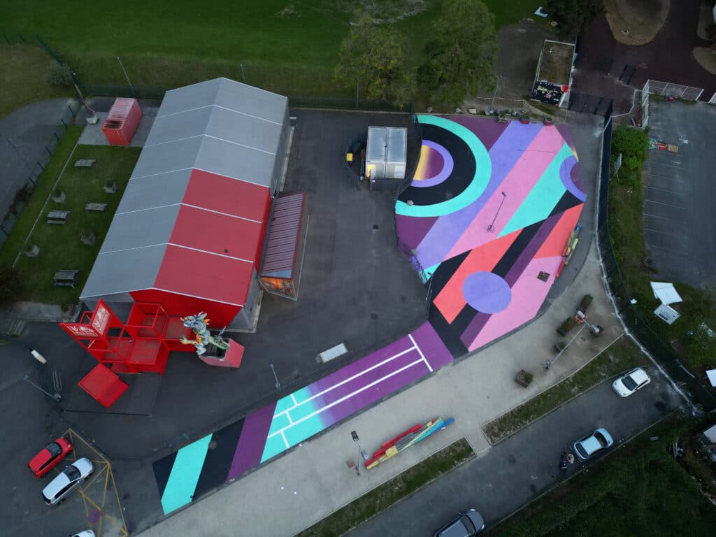 Fresque au sol - ville de Sevran