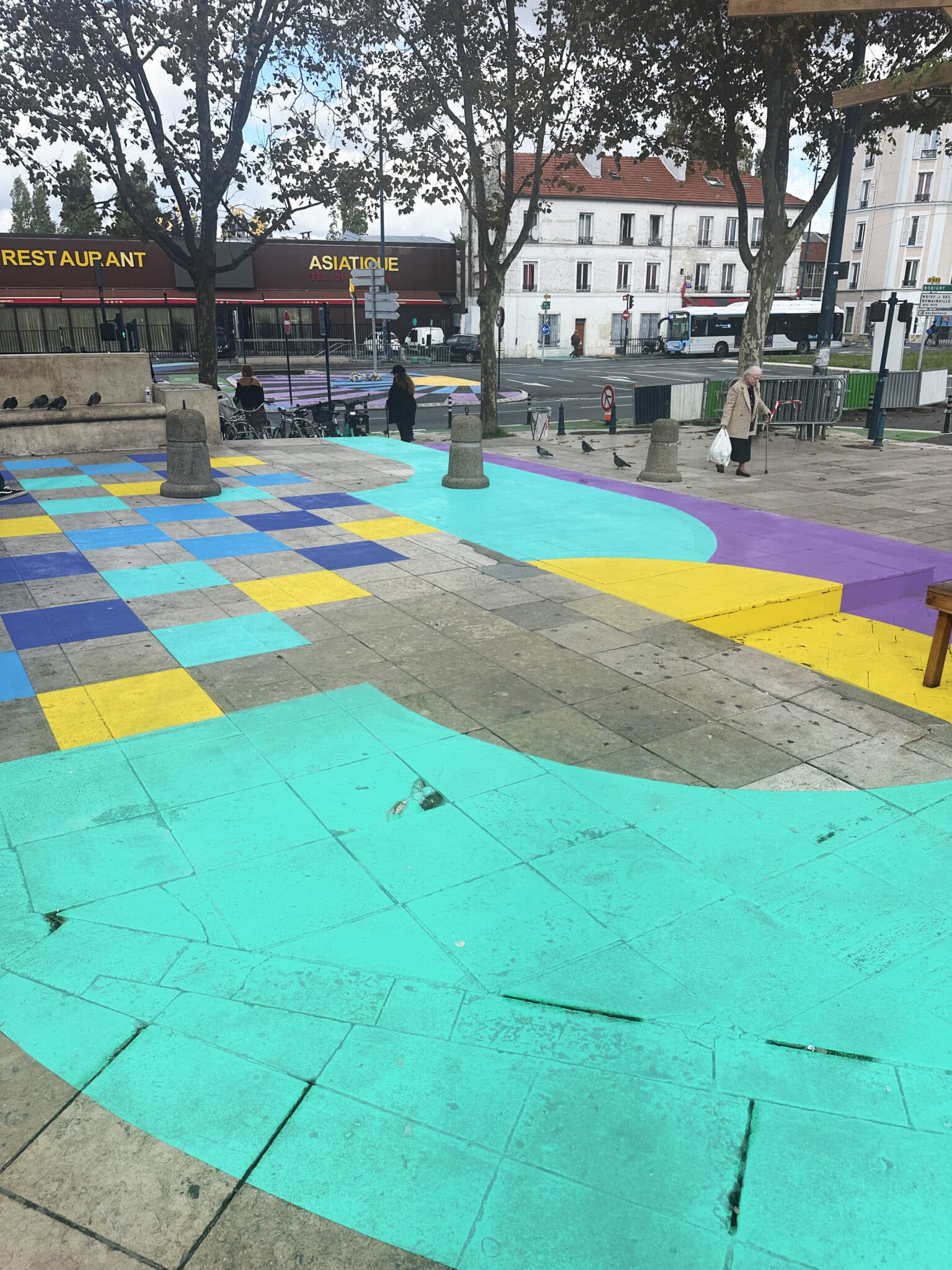 Carrefour des Limites x Alice Beck - Parcours artistique au sol