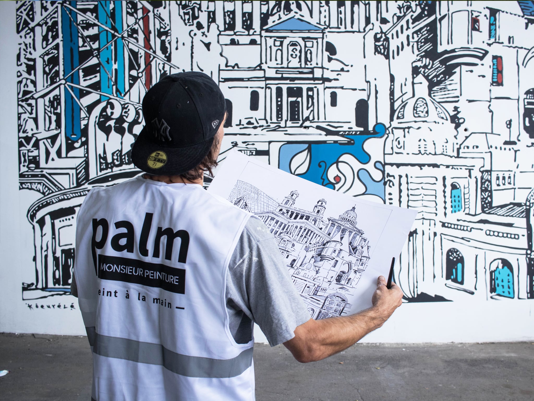 AG2R fresque intérieur à Levallois Perret